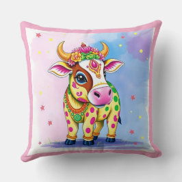 Cojín Decorativo Vacas sagradas disfrazadas de Diwali