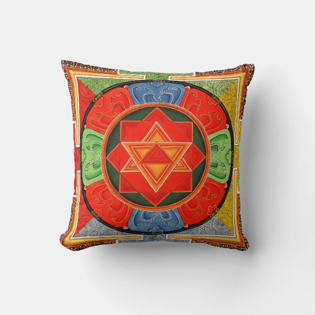 Cojín Decorativo Vajrayogini Mandala Yoga Pillow (Anverso)