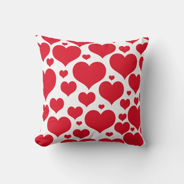 Cojín decorativo Valentine Hearts (Anverso)
