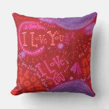 Valentine Pink Red Hearts I Love You Typografy