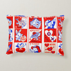 Cojín Decorativo Valentine Retro Love Hugs Cute Pattern