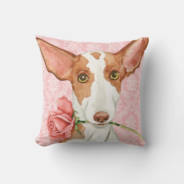 Cojín Decorativo Valentine Rosa Ibizan Hound (Anverso)