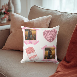Cojín Decorativo Valentine’s Day Personalized Throw Pillow