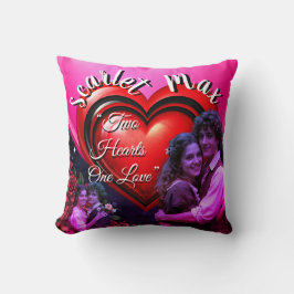 Cojín Decorativo Valentine’s Day Photo Collage Red Pink Hearts