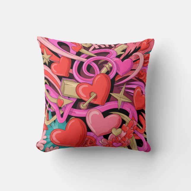 Cojín Decorativo Valentine’s Day Throw Pillow Collection | Romantic (Anverso)