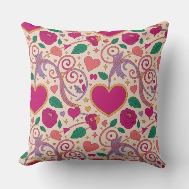 Cojín Decorativo Valentine’s Day Throw Pillow Collection | Romantic (Anverso)