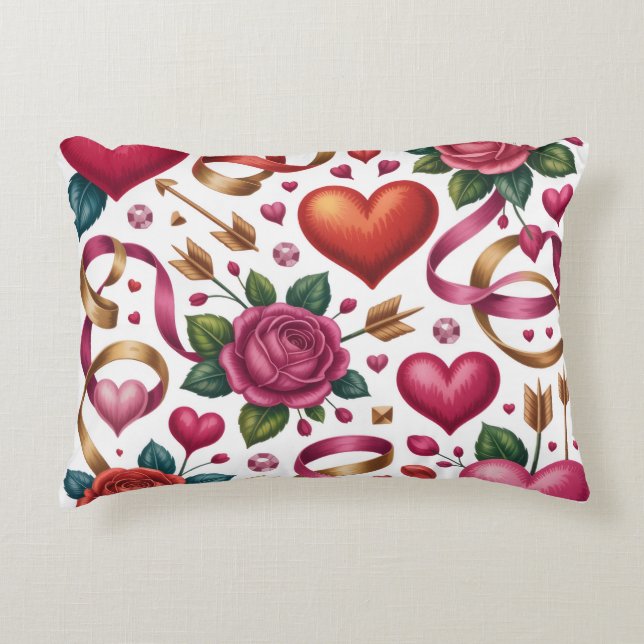 Cojín Decorativo Valentine’s Day Throw Pillow Collection | Romantic (Anverso)