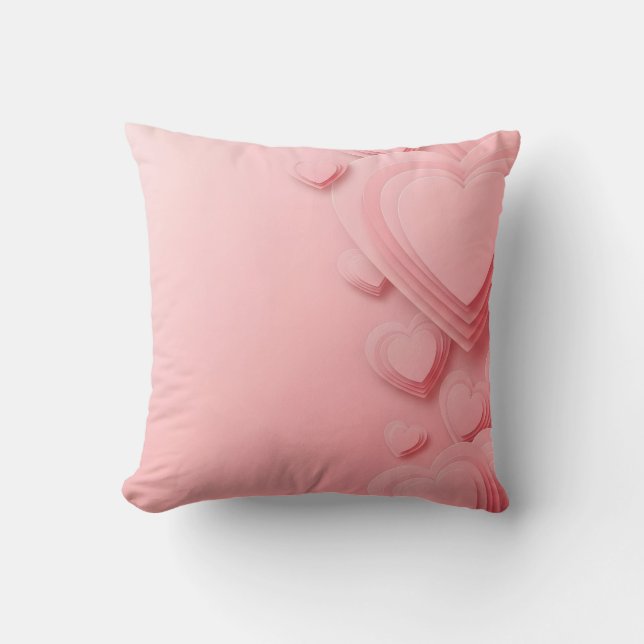 Cojín Decorativo valentine sale background with hearts (Anverso)