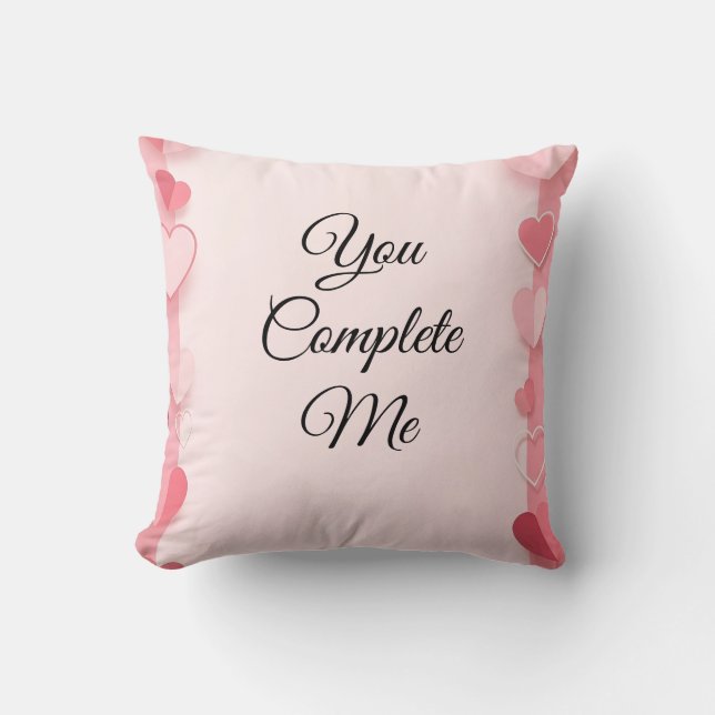 Cojín Decorativo valentine sale background with hearts (Anverso)