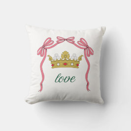 Cojín Decorativo Valentine's Day Coquette Heart Bow Valentine's