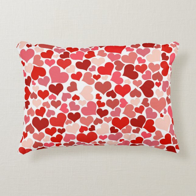 Cojín Decorativo Valentine's Day Hearts Pattern (Anverso)