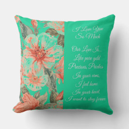 Cojín Decorativo Valentines Day, I Love You So Much, Love Poem