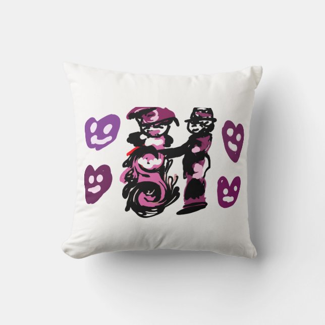 Cojín Decorativo valentine's day purple love  (Anverso)