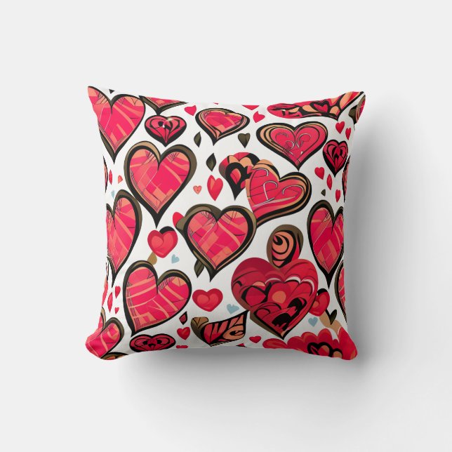 Cojín Decorativo Valentine's Day Throw Pillow Covers (Anverso)
