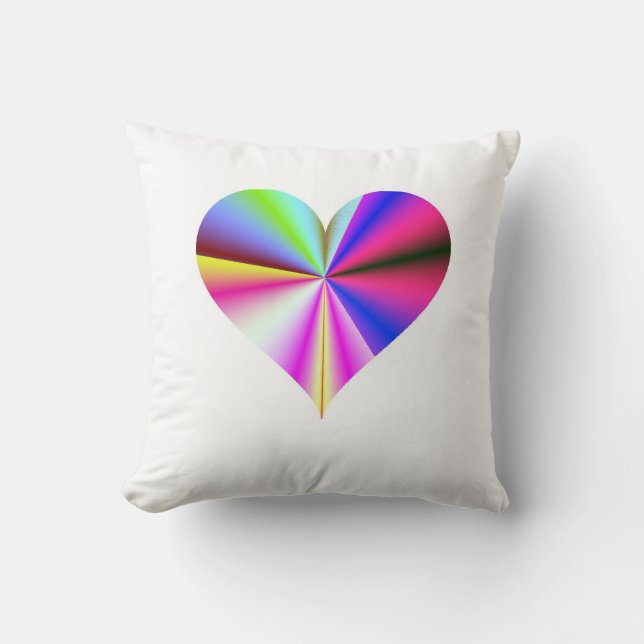 Cojín Decorativo Valentines Rainbow Heart (Anverso)