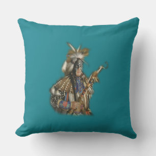 Cojín Decorativo Valiente nativo americano