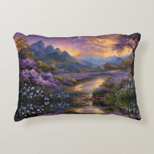 Cojín Decorativo Valle de Lavender al amanecer
