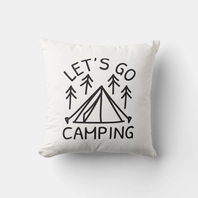 Cojín Decorativo Vámonos de Camping (Anverso)