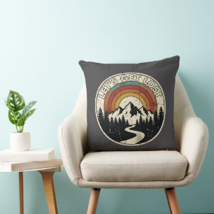 Cojín Decorativo Vámonos Perdidos Aventura Retro Montaña Al Aire Li