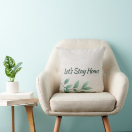 Cojín Decorativo Vamos a casa acuarela Eucalyptus