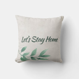 Cojín Decorativo Vamos a casa acuarela Eucalyptus