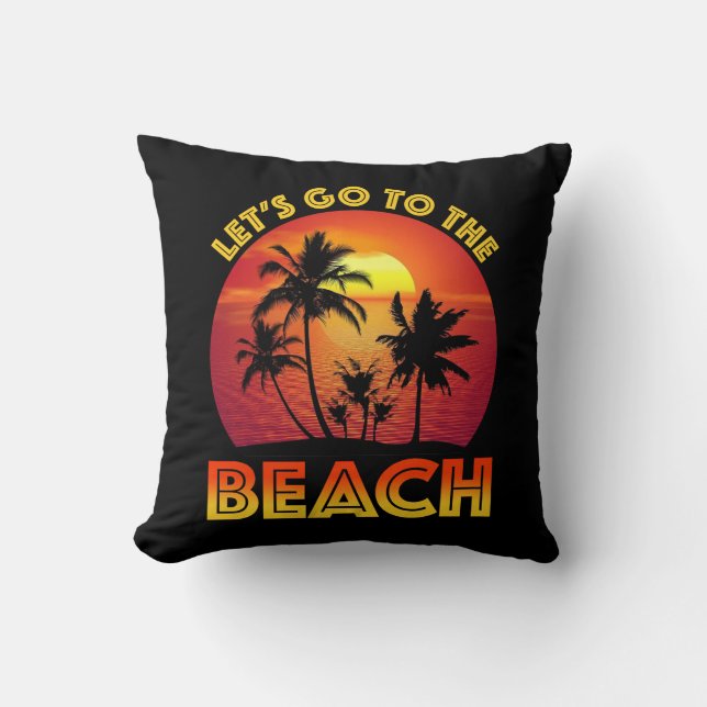 Cojín Decorativo Vamos a la playa (Anverso)