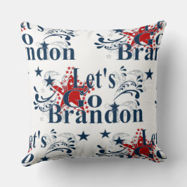 Cojín Decorativo Vamos Brandon Patriótico