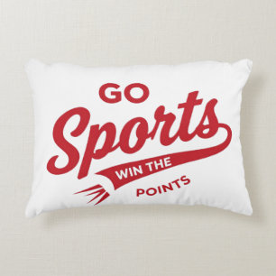 Cojín Decorativo Vamos Deportes Ganen los Puntos
