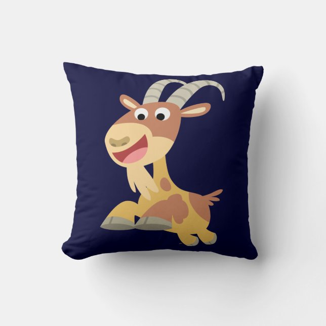 Cojín Decorativo ¡Vamos Goat! (linda cabra personalizado) Pillow (Anverso)