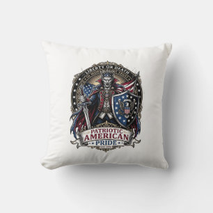 Cojín Decorativo Vampiro Patriótico Señor de la Libertad Monstruo d