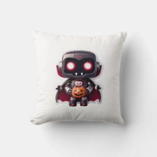 Cojín Decorativo Vampiro Robot Halloween Pillow Cute Techy Spook