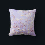 Cojín Decorativo Van Gogh Almond Blossoms Lavender<br><div class="desc">Flores de almendras de Vincent Van Gogh alteración del color copyright 2Sweet4wordsDiseños/ PureVintage Love Consiga la belleza de la querida Florencia de Almendros de Van Gogh en los colores que concuerdan con su casa.</div>