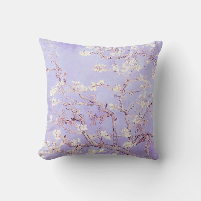Cojín Decorativo Van Gogh Almond Blossoms Lavender (Anverso)