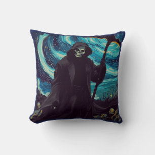 Cojín Decorativo Van Gogh Grim Reaper Noche Y Día