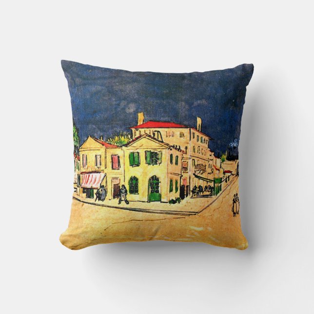 Cojín Decorativo Van Gogh - La casa amarilla (Anverso)