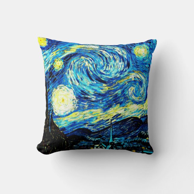 Cojín Decorativo Van Gogh - La noche estrellada (Anverso)
