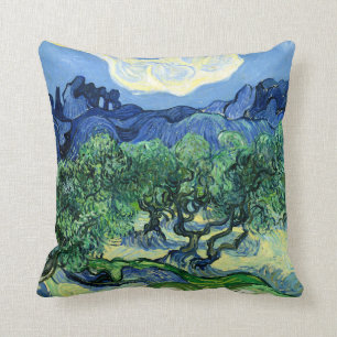 Cojín Decorativo Van Gogh - Olivos con fondo de alpilles