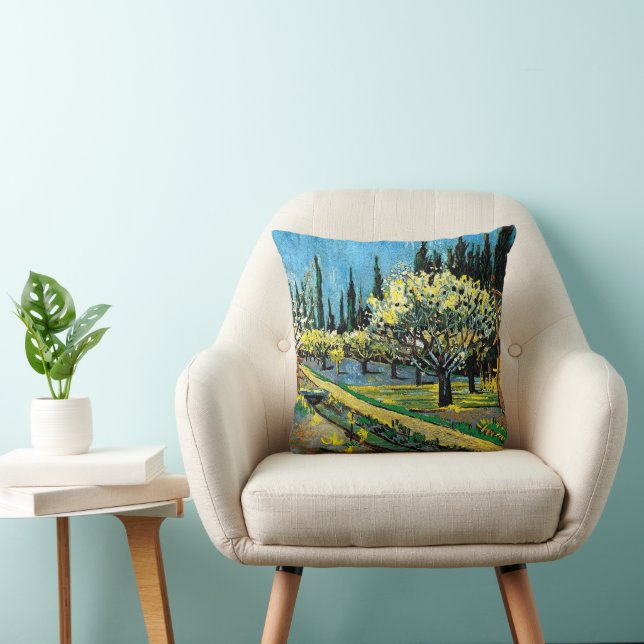 Cojín Decorativo Van gogh - Orchard florido (Silla)