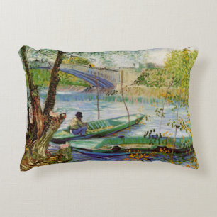 Cojín Decorativo Van Gogh pescando en primavera, Pont de Clichy