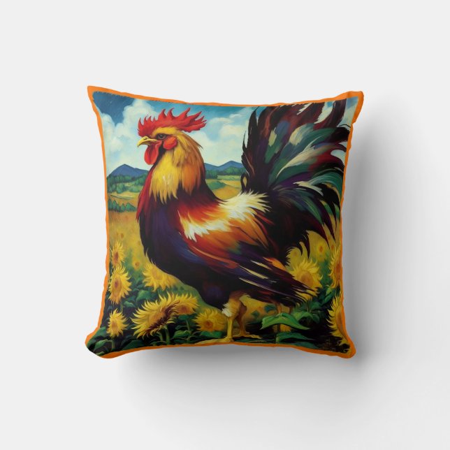 Cojín Decorativo Van Gogh Rooster Noche Y Día (Anverso)