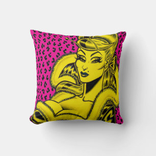 Cojín Decorativo Vana DeVinyl™/Estampado de leopardo