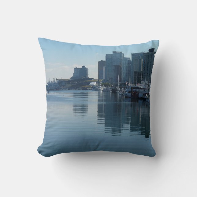 Cojín Decorativo Vancouver Pillow Personalizado Puerto de Vancouver (Anverso)