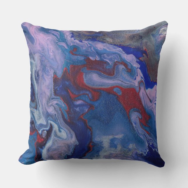 Cojín Decorativo Vape Vibrant Abstract Purple Pillow (Anverso)