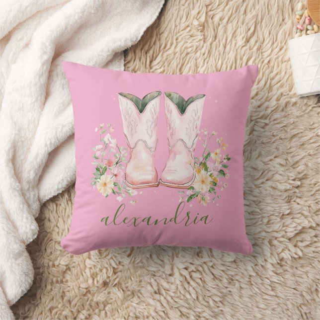 Cojín Decorativo Vaquera Rosa Linda  (Manta)