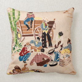Cojín Decorativo Vaqueros - Papel de escritorio vintage - Oeste sal