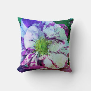 Cojín decorativo variado de tonos rosados de flore