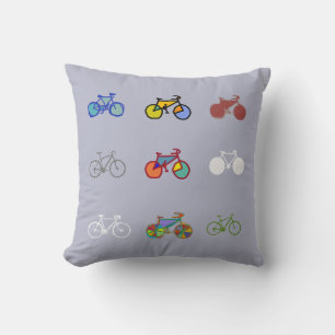 Cojín Decorativo variedad de bicicletas