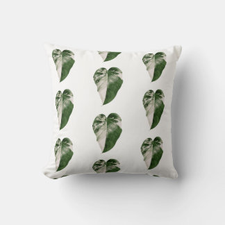 Cojín Decorativo Variegated Monstera Heart Leaf Pillow