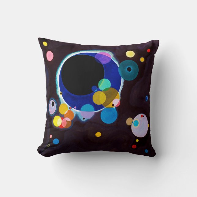 Cojín Decorativo Varios círculos, Wassily Kandinsky (Anverso)