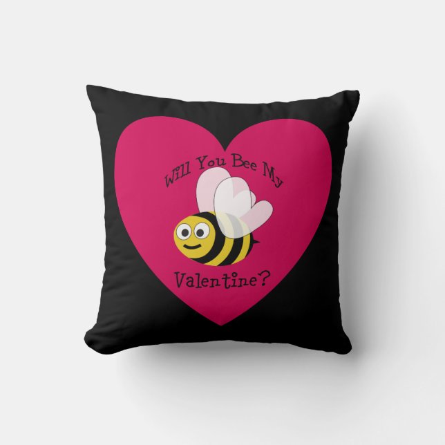 Cojín Decorativo ¿Vas A Ser Mía? Corazón rojo (Anverso)